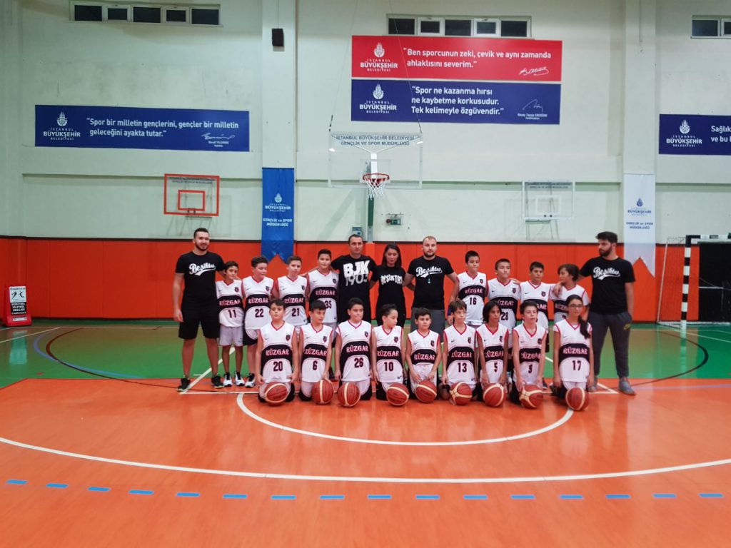 Basketbol U 11 takımı ve  U 12 takımı.